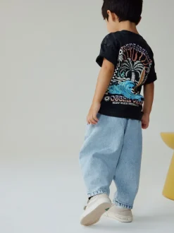 Next Bleu clair - Jean Barrel (3mois à7ans) New