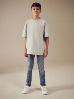 Next Bleu clair - Jeans extensibles à taille élastique (3-16ans) Sale