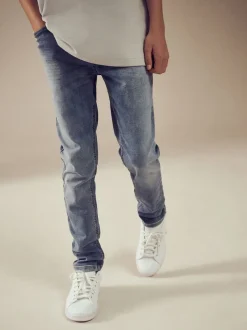 Next Bleu clair - Jeans extensibles à taille élastique (3-16ans) Sale