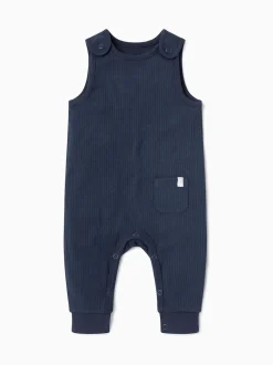 Mori Bleu clair - Salopette barboteuse côtelée Hot