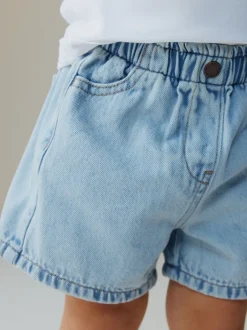 Next Bleu clair - Short en jean à enfiler (3mois10ans) Hot