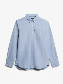 Superdry Bleu clair - Essentials Oxford Chemises Best