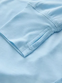 Next Bleu clair - T-shirt Active à manches longues à col rond Outlet