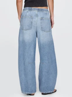 Gap Bleu clair délavé - Jeansfer à cheval ultra-doux taille moyenne Outlet