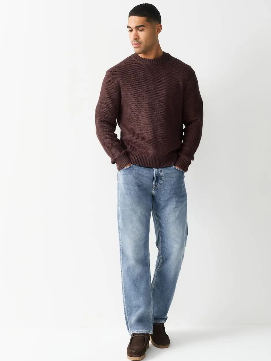 Next Bleu clair vintage - - Jeans stretch de confort Ajustement droit Clearance