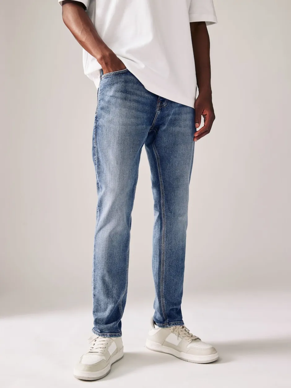 Next - Skinny Fit (Skinny Fit) - Jeans stretch de confort Bleu clair vintage