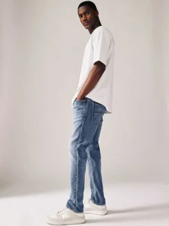 Next - Skinny Fit (Skinny Fit) - Jeans stretch de confort Bleu clair vintage