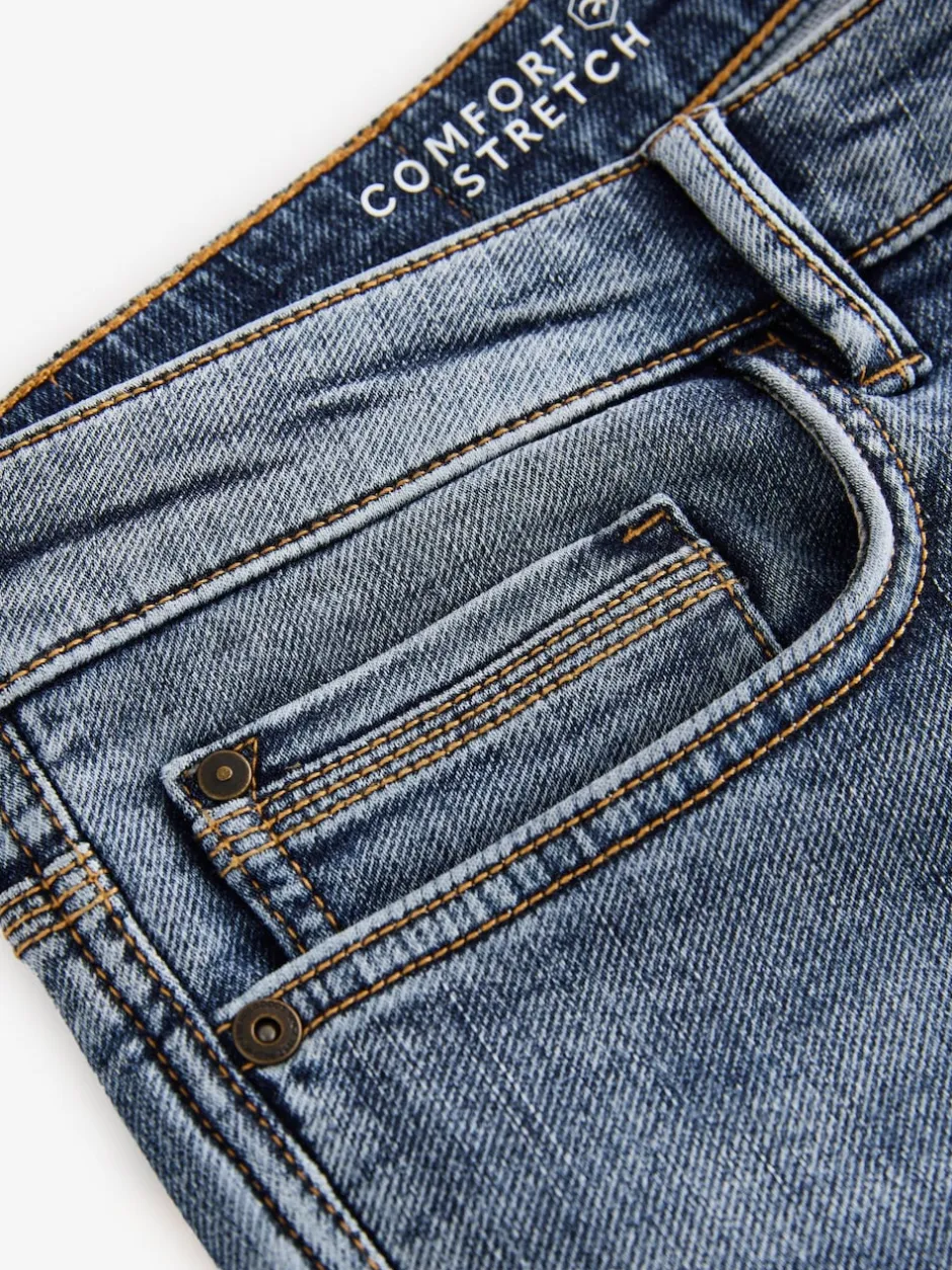 Next - Slim Fit (Slim Fit) - Jeans stretch de confort Bleu clair vintage Best