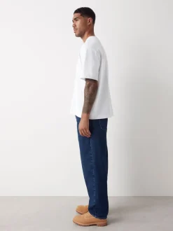 Next Bleu classique vintage - - délavé vintage Denim Jeans Coupe ample Online