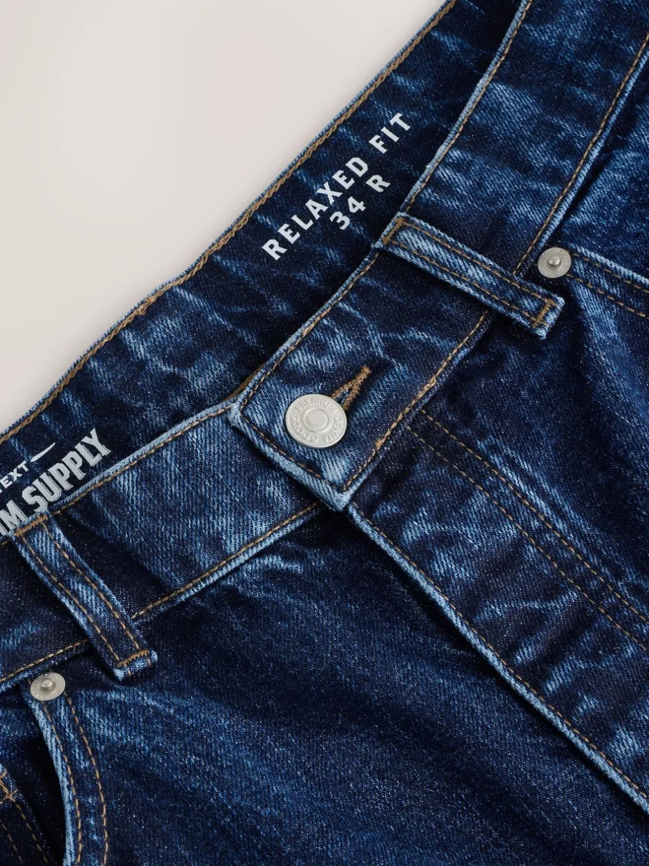 Next Bleu classique vintage - - délavé vintage Denim Jeans Coupe ample Online