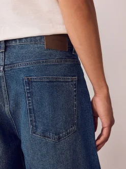 Next Bleu classique vintage - - délavé vintage Denim Jeans Coupe ballon New