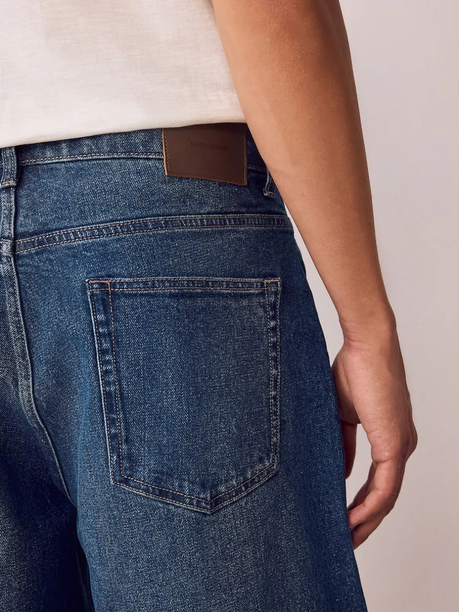 Next Bleu classique vintage - - délavé vintage Denim Jeans Coupe ballon New