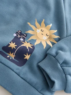 Next - Sweat à col ras du cou (3mths-7yrs) Bleu Céleste Outlet