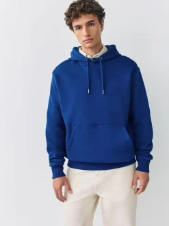 Next - Ajustement régulier - Sweat-shirt à capuche en jersey riche en coton épais Bleu cobalt Online