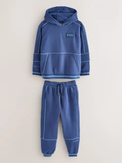 Baker by Ted Baker Bleu cobalt - ensemble sweat à capuche et pantalon de jogging oversize Outlet