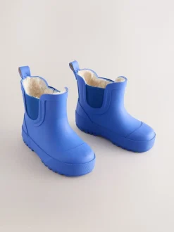 Next - Bottines en caoutchouc avec doublure chaude Bleu cobalt Online