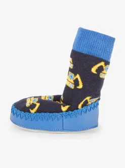 Jojo Maman Bébé Bleu cobalt - Chaussettes mocassins Hot