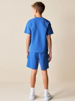 Next Bleu cobalt - Ensemble t-shirt et short épais décontracté (3-16ans) Hot