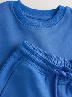 Next Bleu cobalt - Ensemble t-shirt et short épais décontracté (3-16ans) Hot