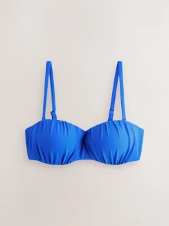 Next - Haut de bikini bandeau filaire Bleu cobalt New
