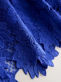 Next Bleu cobalt - Robe occasion en dentelle (3-16ans) Discount