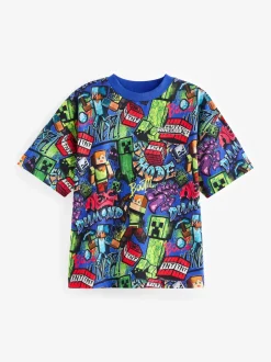 Next - T-shirt Minecraft (3-16ans) Bleu cobalt Online