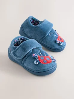 Next Bleu coccinelle - Chaussons Cupsole Discount