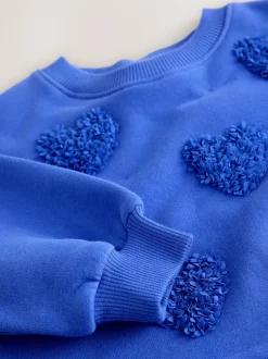 Next - Robe de soirée en sweat (3 mois-7 ans) Bleu Cœur New