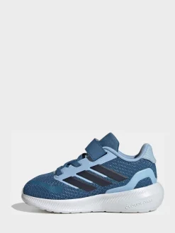 adidas - Baskets Runfalcon 5 Easy On bébé à velcro Bleu de ciel Sale