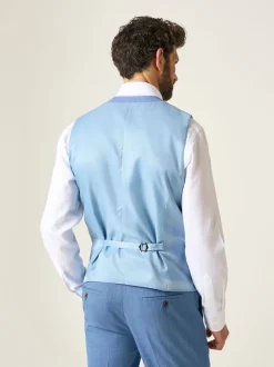 Skopes Bleu de ciel - Redding habillé Fit Costume Gilet Clearance