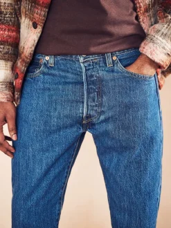 Levi's - ® 501® Original Jeans Bleu de lavage à la pierre Hot