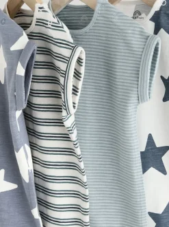 Next Bleu de sarcelle - 100% Coton Peignoirs Bébé 4 Lot Clearance