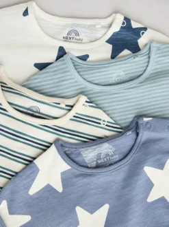 Next Bleu de sarcelle - 100% Coton Peignoirs Bébé 4 Lot Clearance