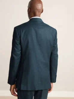 Next Bleu de sarcelle - Ajustement régulier - Veste de costume en flanelle de laine et cachemire mélangées Signature Zignone Best