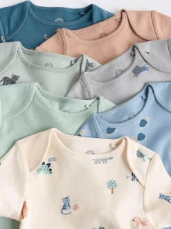 Next Bleu de sarcelle - Bébé 100% coton Corps 7 Lot Hot