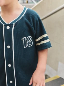 Next Bleu de sarcelle - Ensemble short universitaire à manches courtes (3mois à7ans) Hot