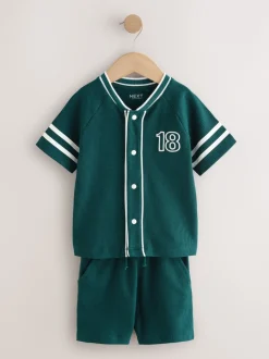 Next Bleu de sarcelle - Ensemble short universitaire à manches courtes (3mois à7ans) Hot
