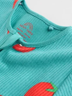 Next Bleu de sarcelle - Lot de 3 dors-bien bébé à fermeture éclair bidirectionnelle (0mois -3ans) New