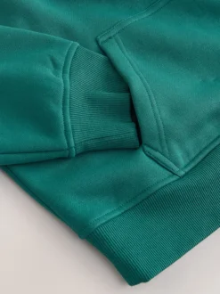 Next Bleu de sarcelle - Sweat-shirt décontracté en jersey épais à col zippé Sale