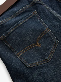 Next Bleu délavé - Ajustement droit - Jean authentique ceinturé Clearance