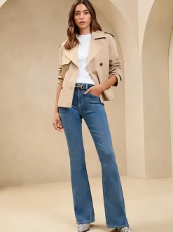 Lipsy Bleu délavage moyen - Jean évasé taille moyenne