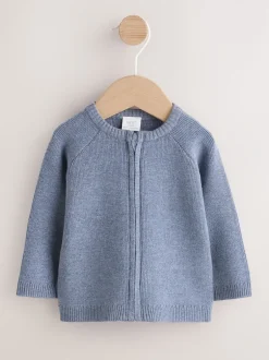 Next Bleu en maille - Cardigan pour bébé (0mths-2yrs) Clearance