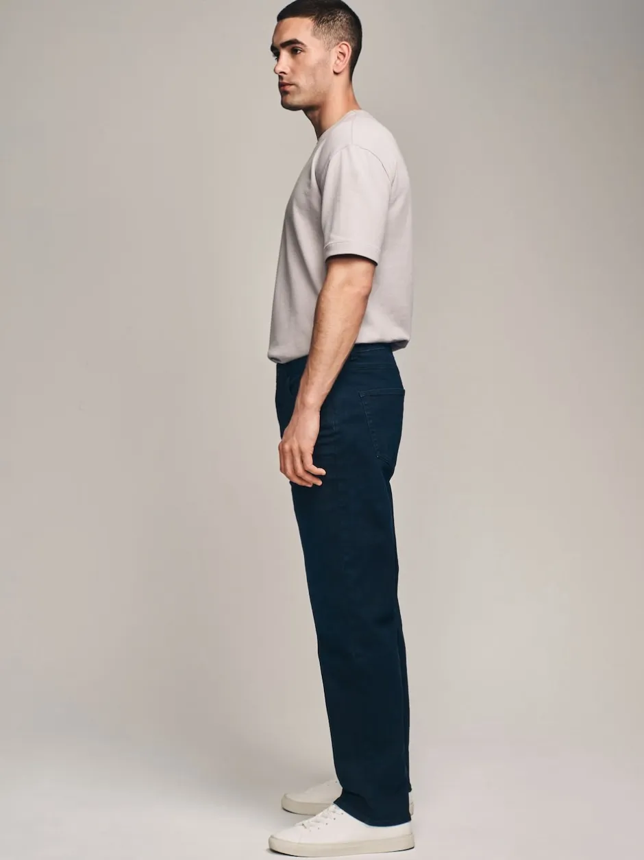 Next bleu encre - Coupe droite Essential Extensible Jeans Discount