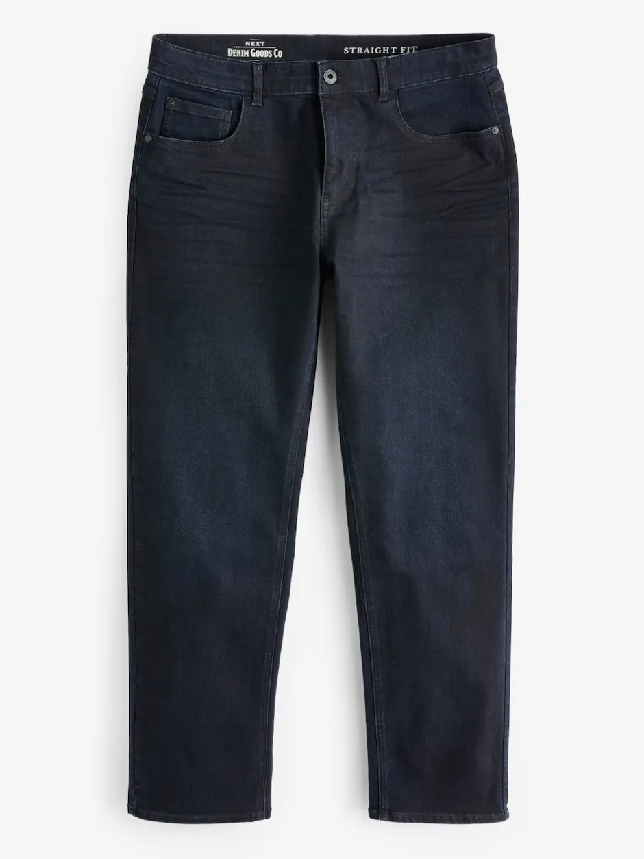 Next bleu encre - Coupe droite Essential Extensible Jeans Discount