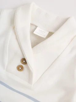 Next Bleu et Blanc rayées - Barboteuse en jersey pour bébé 2 Pack Outlet