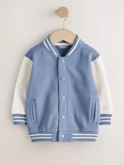 Next Bleu et écru - Blouson bomber en jersey (3mois-7ans) Outlet