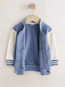 Next Bleu et écru - Blouson bomber en jersey (3mois-7ans) Outlet
