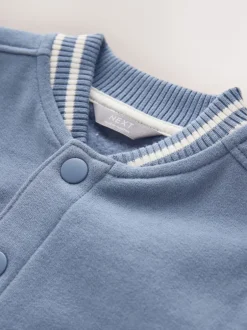 Next Bleu et écru - Blouson bomber en jersey (3mois-7ans) Outlet