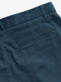 Next - Ajustement droit - Pantalon chino stretch Bleu foncé Clearance