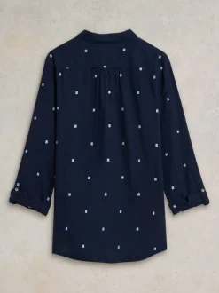 White Stuff - Chemise Sophie bleu foncé Outlet